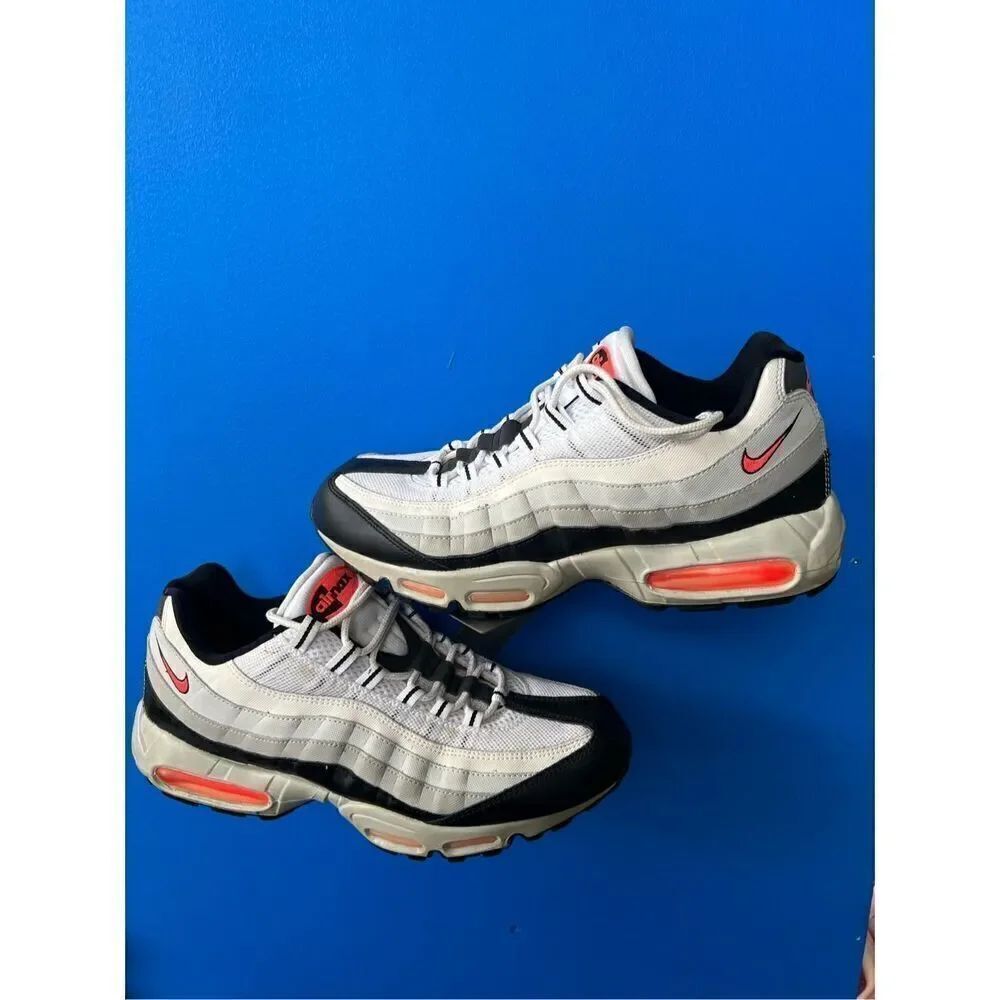 Nike Air Max 95 "Rebel Pack" Men's Size 11.5 Sneakers White Hot Lava Black Grani